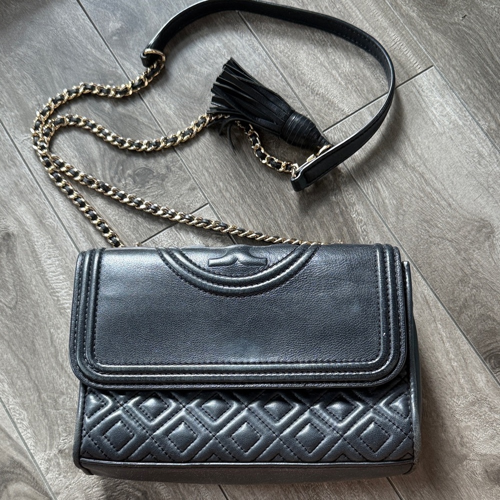Tory Burch Black Fleming Bag